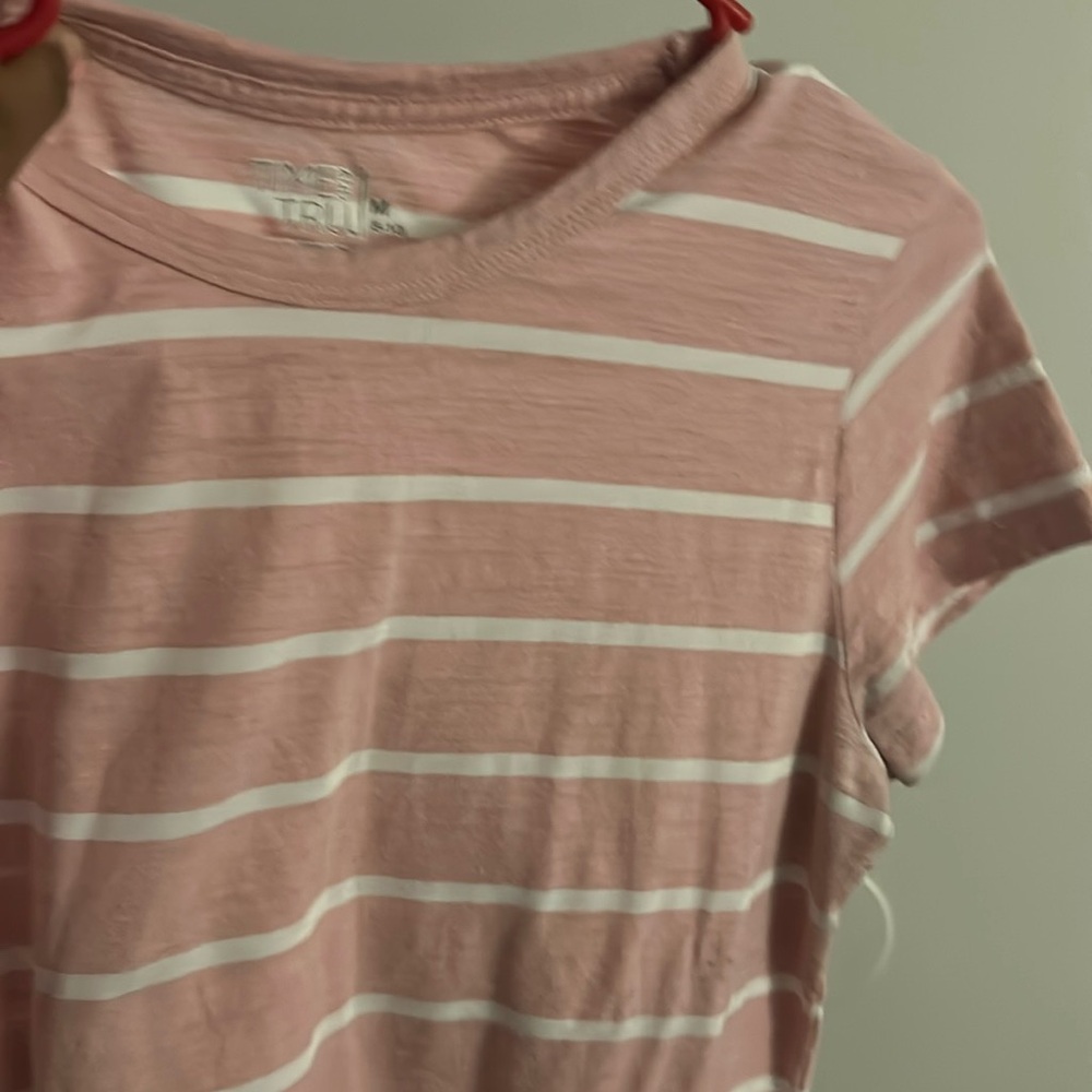 Nice pink and white striped shirt